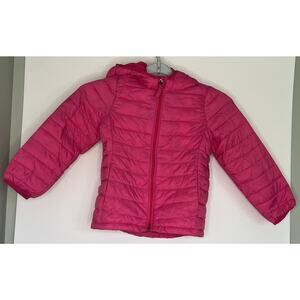 2 for $10 - Amazon Essentials Girls Size XS Pink Hooded Lightweight Puffer Coat